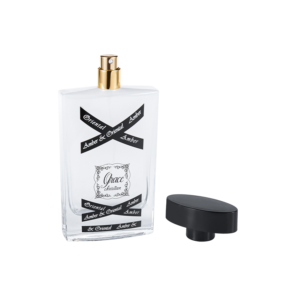 مجموعه بطری عطر شیشه ای KY1418-WJ2088 100ML با درپوش عطر پلاستیکی ABS
