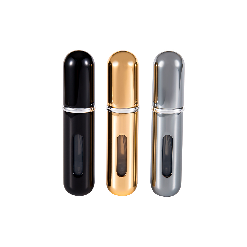 رنگ و لوگوی قابل سفارشی سازی بطری عطر آلومینیومی 5ML ته گرد