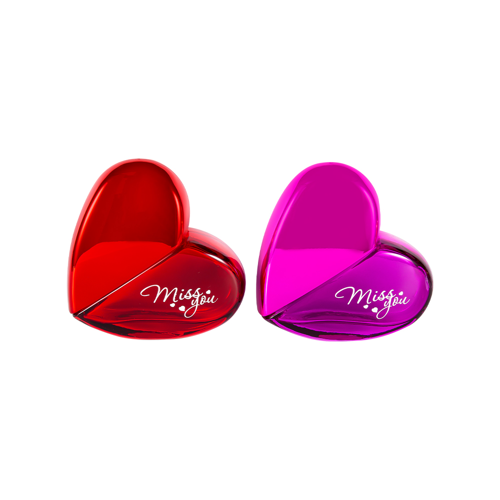 شیشه عطر GC102-WJ797 100ML شکل قلب با درپوش پلاستیکی UV PP