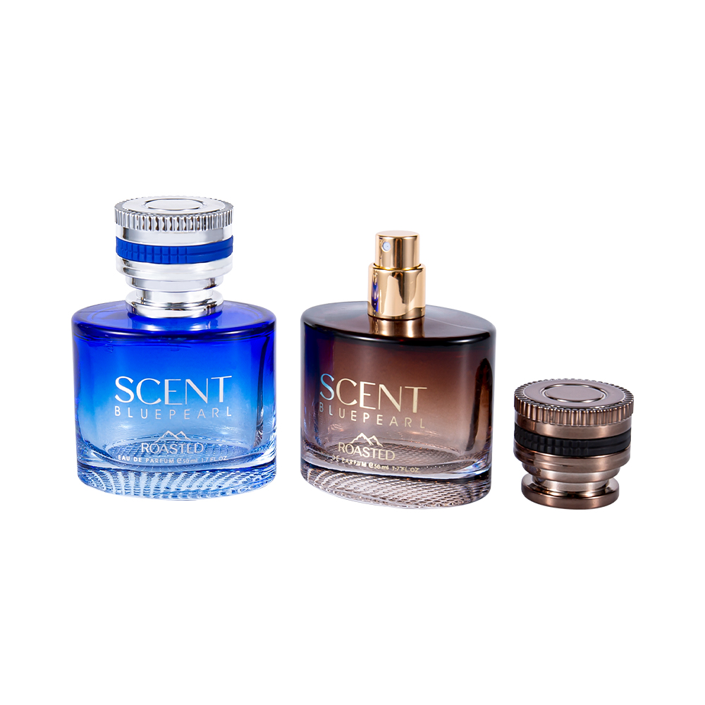 بطری عطر شیشه ای برجسته GC4035-WJ2098 50ML با درپوش عطر PCTA