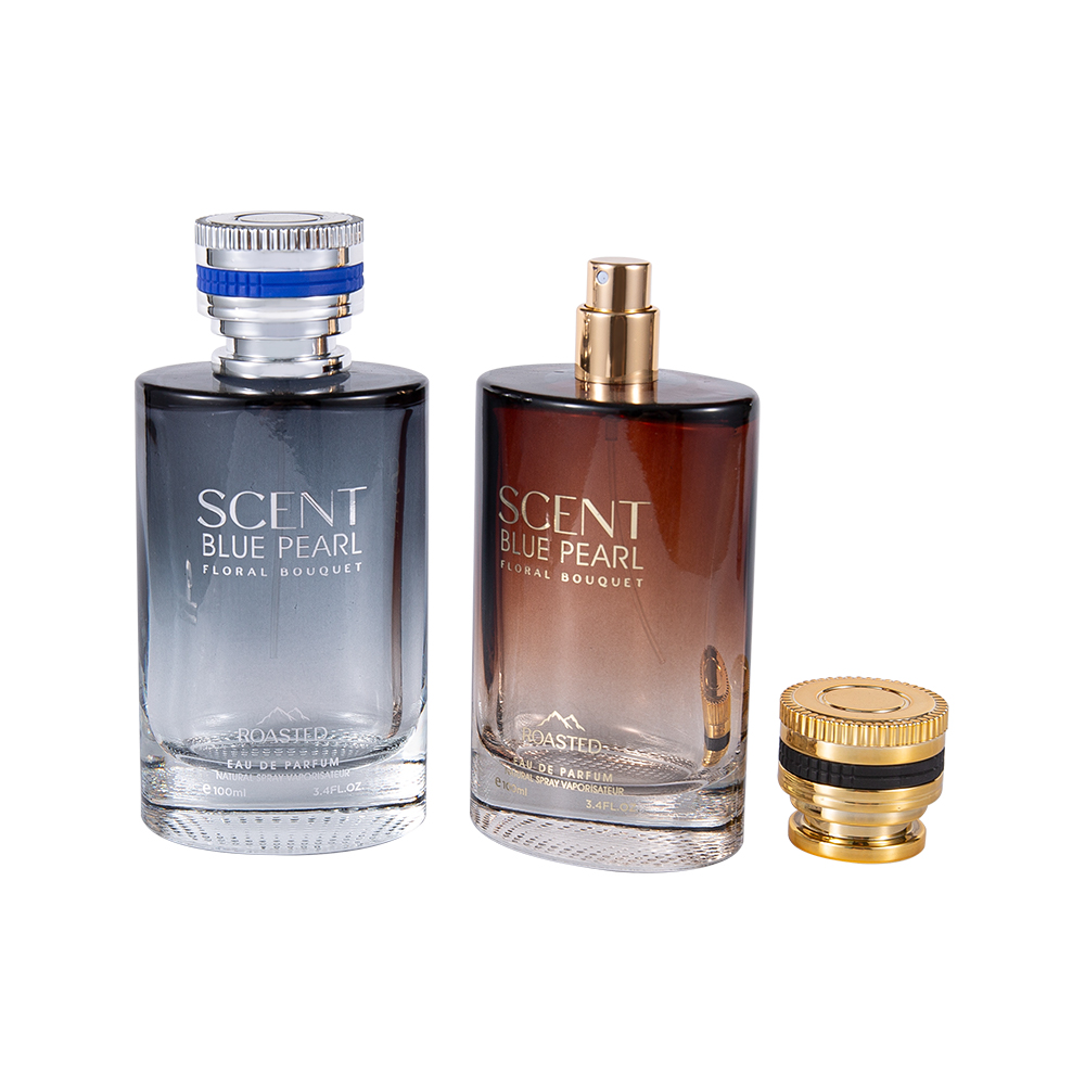 بطری عطر شیشه ای برجسته KY1109-WJ2098 100ML با درپوش عطر Pcta