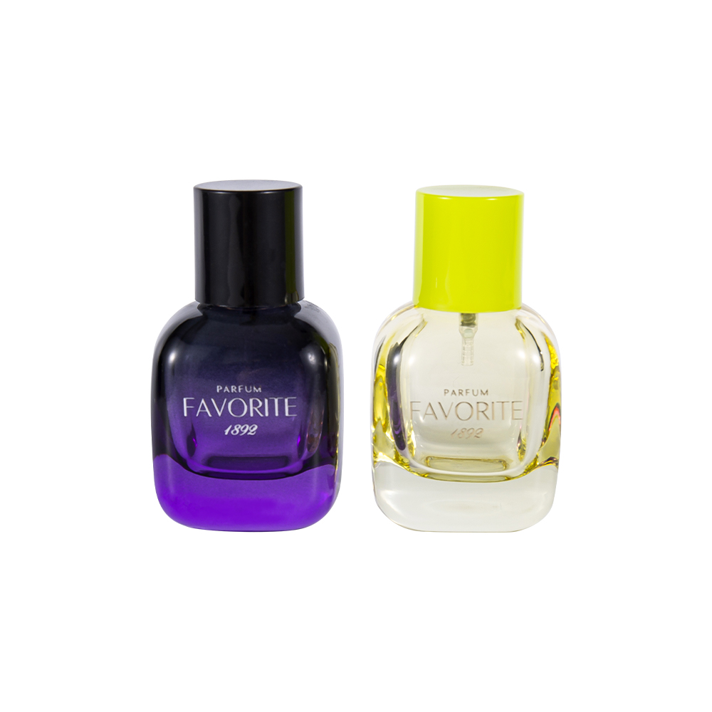 بطری عطر شیشه ای تزئینی GC4868-WJ2445 30ML با درپوش PP، سری چند ظرفیتی