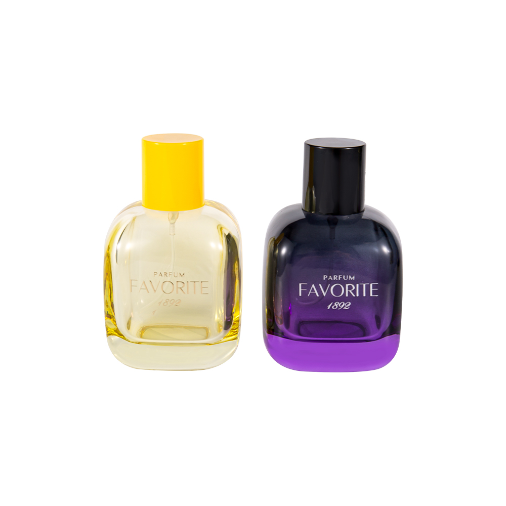 بطری عطر شیشه ای تزئینی GC4869-WJ2531 50ML با درپوش PP، سری چند ظرفیتی