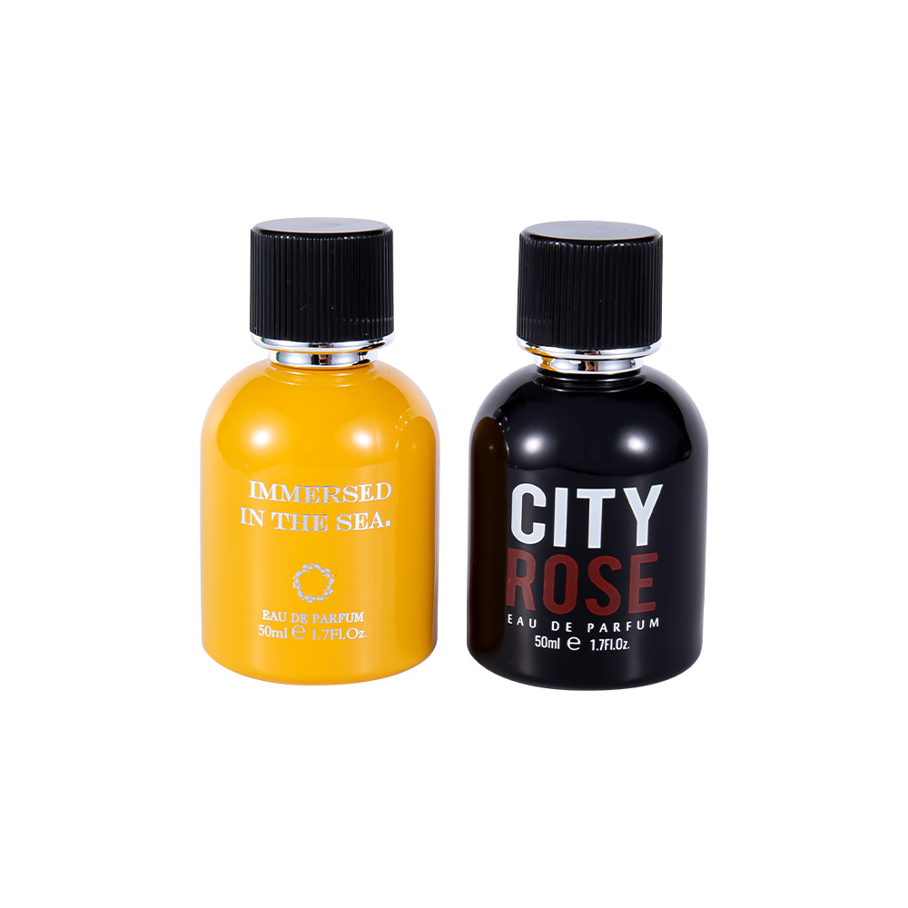 بطری عطر شیشه ای تزئینی جدید GC4464-WJ2339 50ML با درپوش عطر مشکی