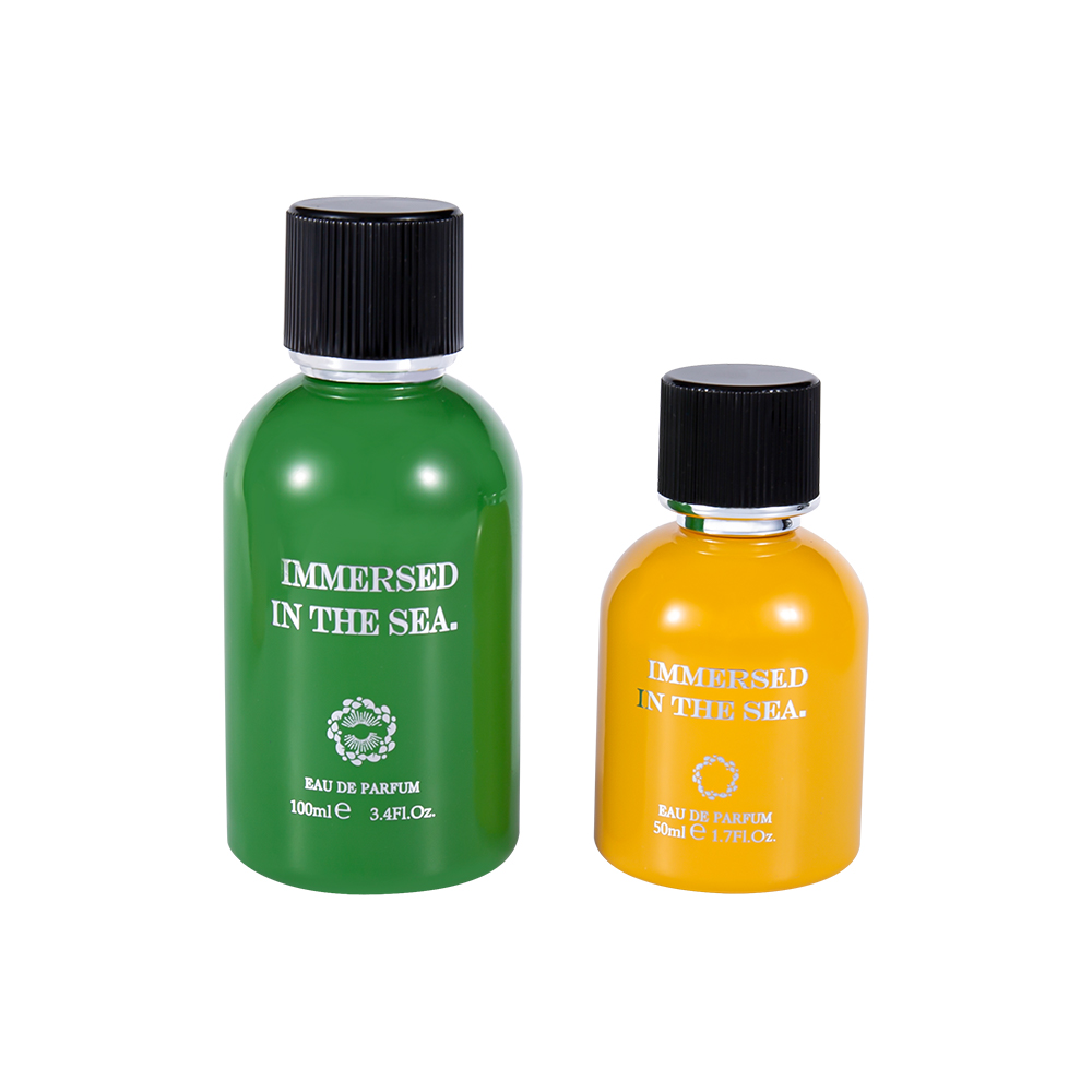 بطری عطر شیشه ای تزئینی جدید GC4464-WJ2339 50ML با درپوش عطر مشکی