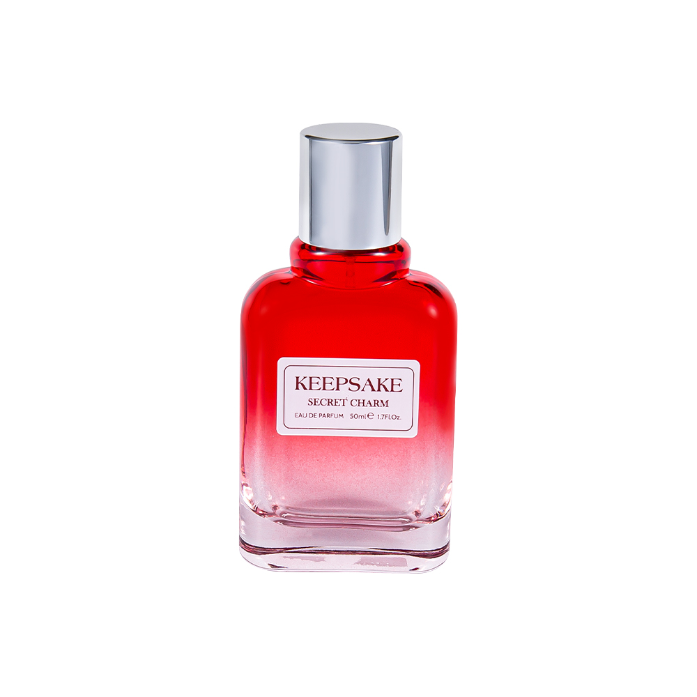 بطری عطر KY861-WJ412 50ML کاملاً جدید و خالی شیشه ای با درپوش نقره ای براق